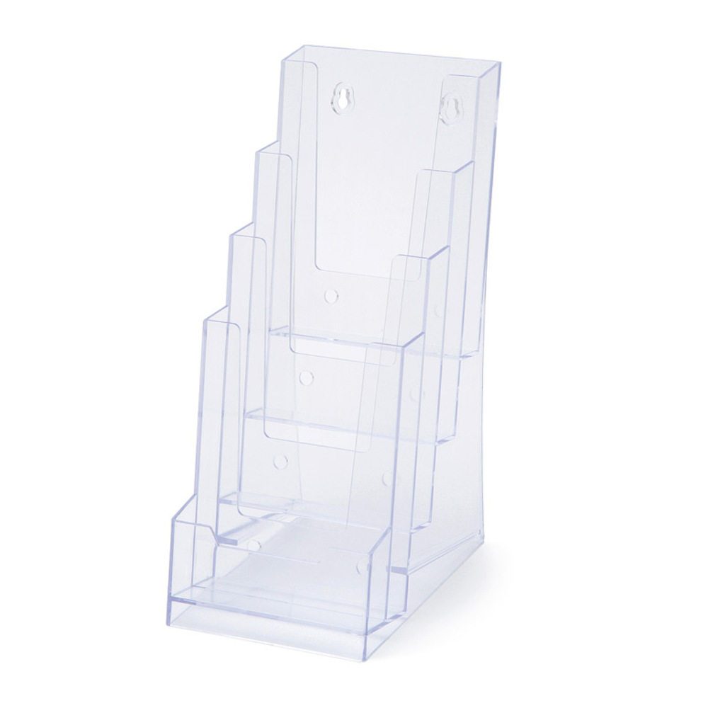 Prospekthalter Tisch/Wand 4x 1/3 A4 Hochformat