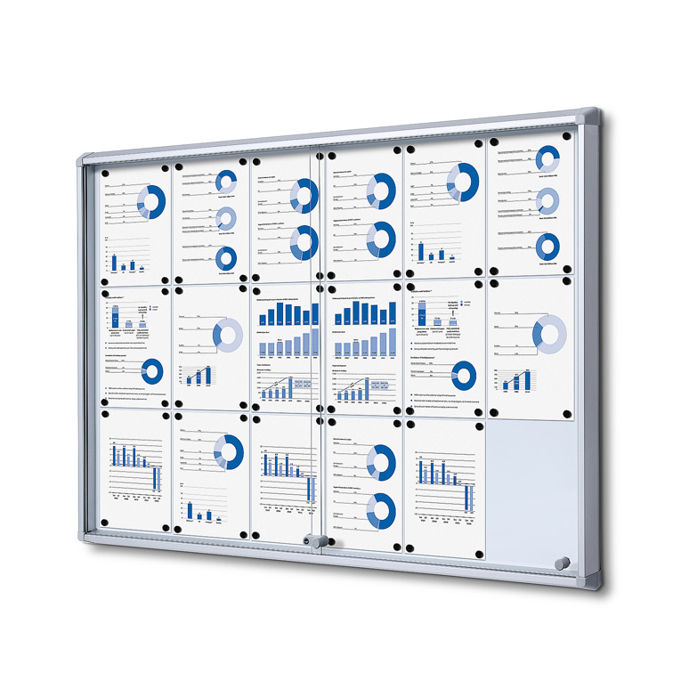 Vitrina z drsnimi vrati - notranja uporaba
