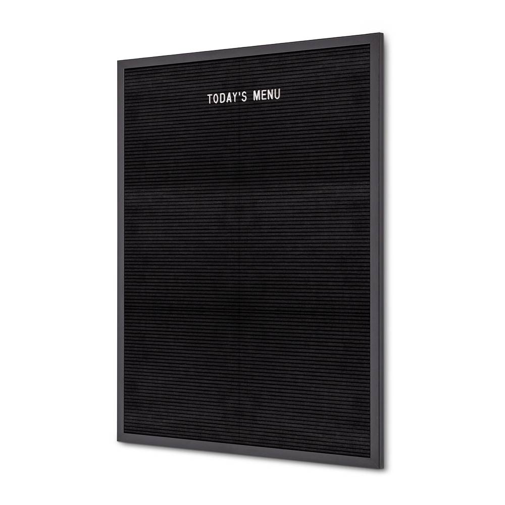Letterboard Schwarz mit Holzrahmen