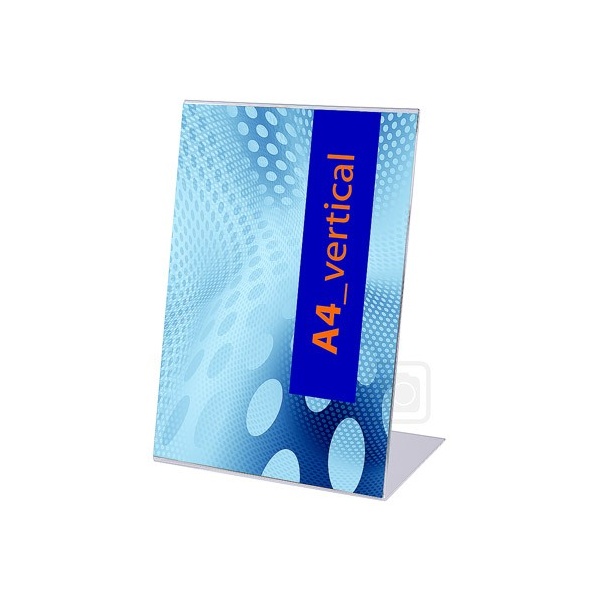 Prospektaufsteller Acryl L-Form