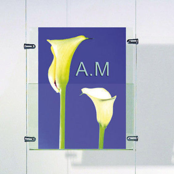 Paneelhalter Seignhold für seil, einseitig - Silber