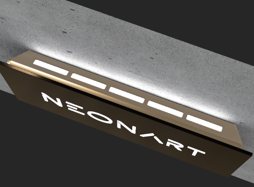 Leuchttafel (RGB) mit beliebigem Text