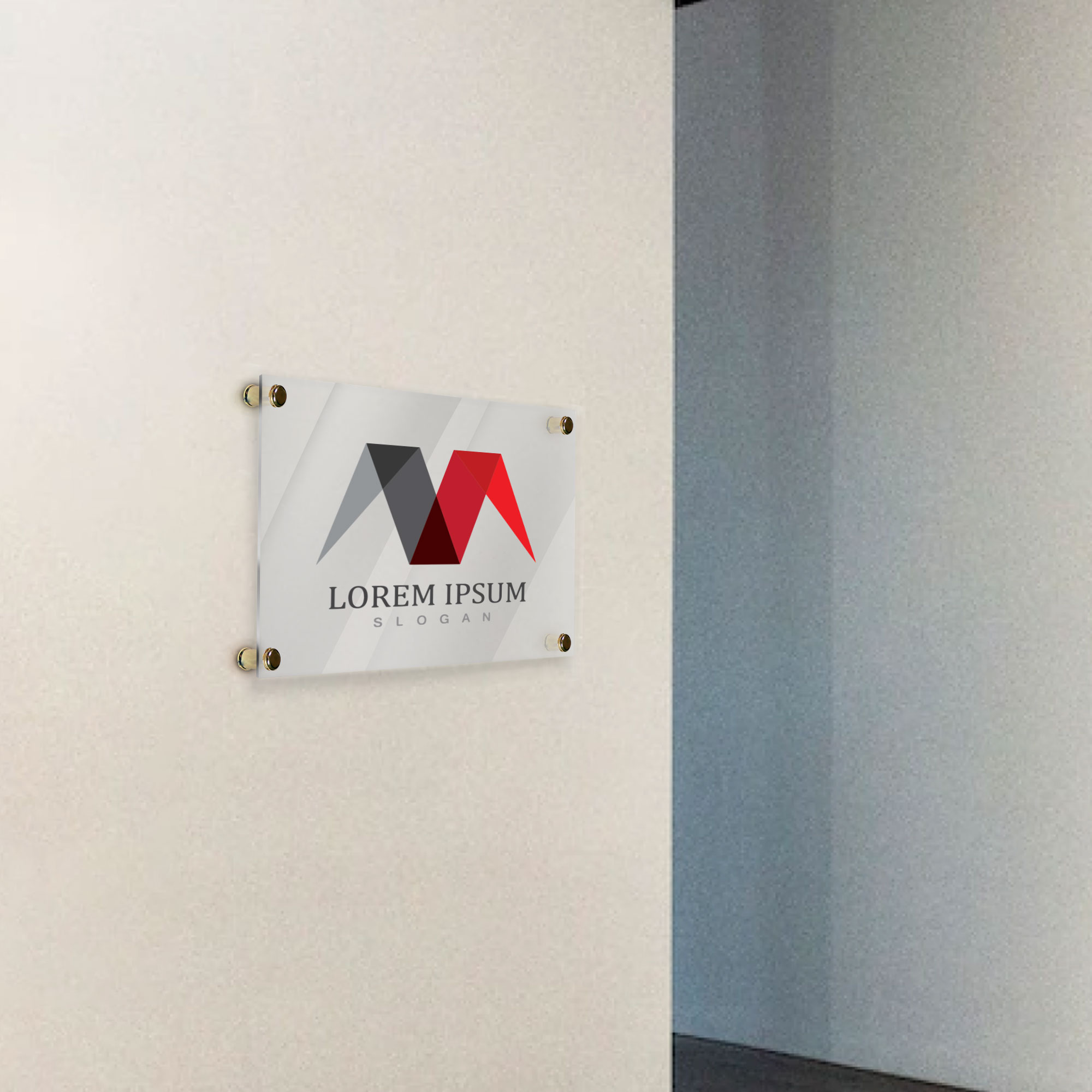 Napisna tablica z distančniki Mikro gold