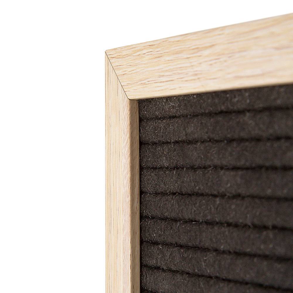 Letterboard Schwarz mit Holzrahmen