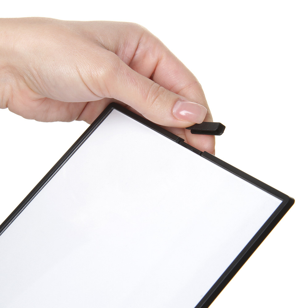 Tischaufsteller L-Form